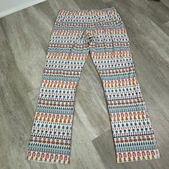 Roller Rabbit Bands Weave Pajama PJ Set in Woodland Animals Size Large - Picture 14 of 14